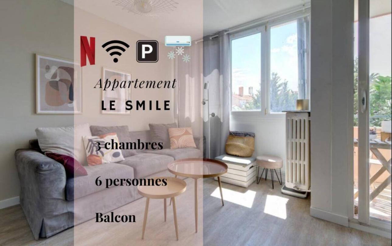 Le Smile - 3 Bedrooms - 8Pers - Parking - Centre Gare 몽펠리에 외부 사진